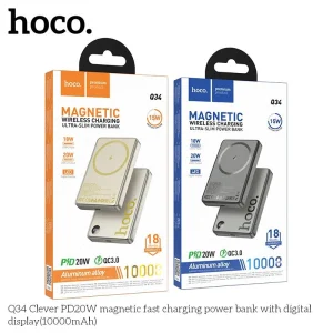 Sạc dự phòng không dây Hoco Q34 10000mAh sạc nhanh nhỏ gọn